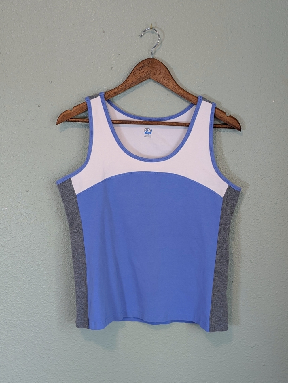 90s/Y2K Active Tri-Tone Colorblock Tank